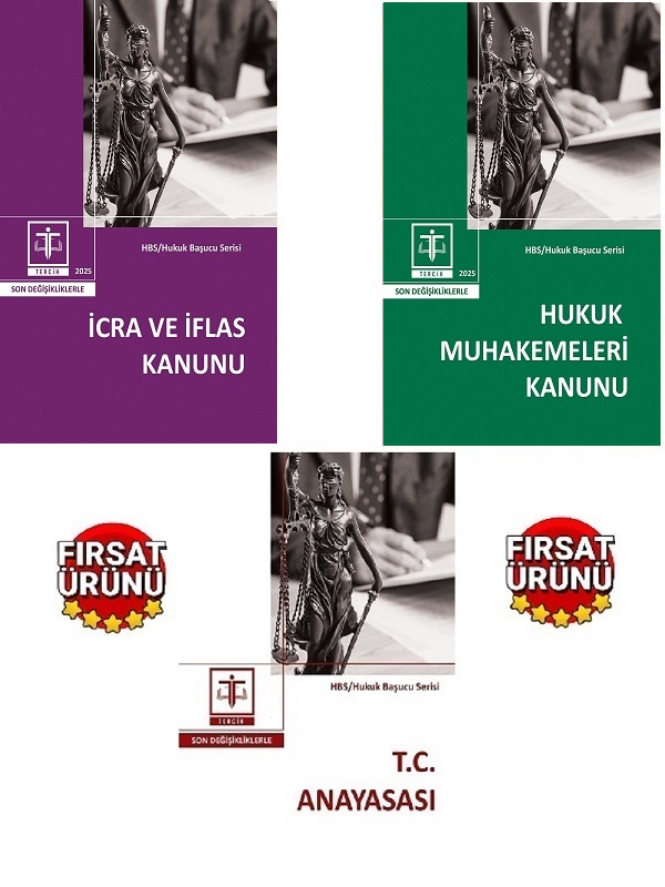 Tercih Yayıncılık Hukuk Muhakemleri -İcra İflas-T.C Anayasası  2025 (Cep Boy)(3lü Kanun Seti) 1. Baskı,  Eylül 2025