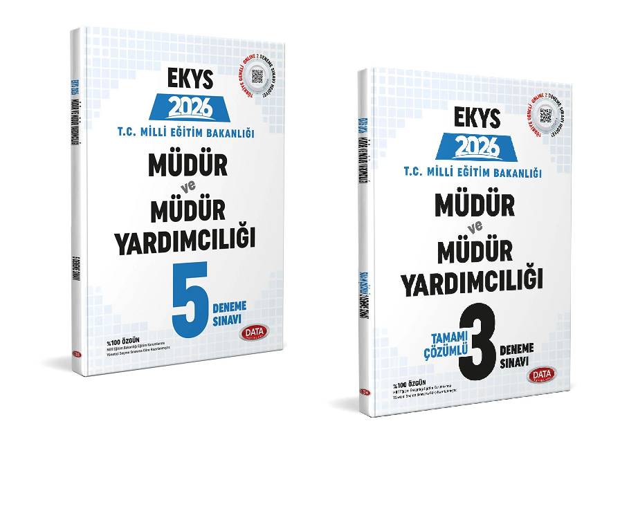 Data 2026 MEB EKYS Müdür ve Yardımcılığı 5+3 Deneme 2 li Set Data Yayınları