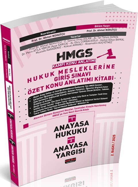 Savaş Yayınları 2025 HMGS Özet Konu Anlatımı Anayasa Hukuku Anayasa Yargısı Ahmet Nohutçu Savaş Yayınevi