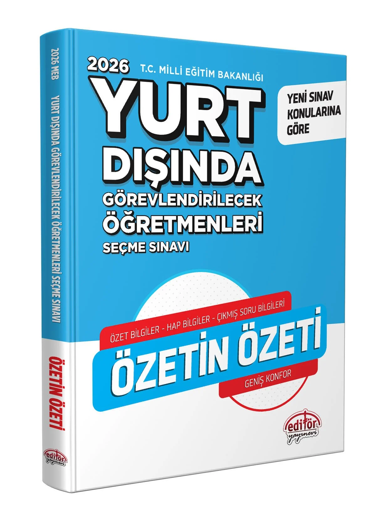 Editör Yayınları 2026 MEB Yurt Dışında Görevlendirilecek Öğretmenleri Seçme Sınavı Özetin Özeti