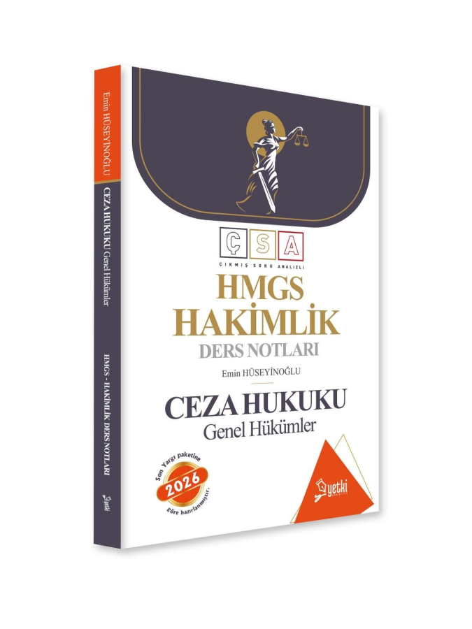 Yetki Yayınları 2026 HMGS Hakimlik Ceza Hukuku Genel Hükümler Ders Notları (Emin Hüseyinoğlu)