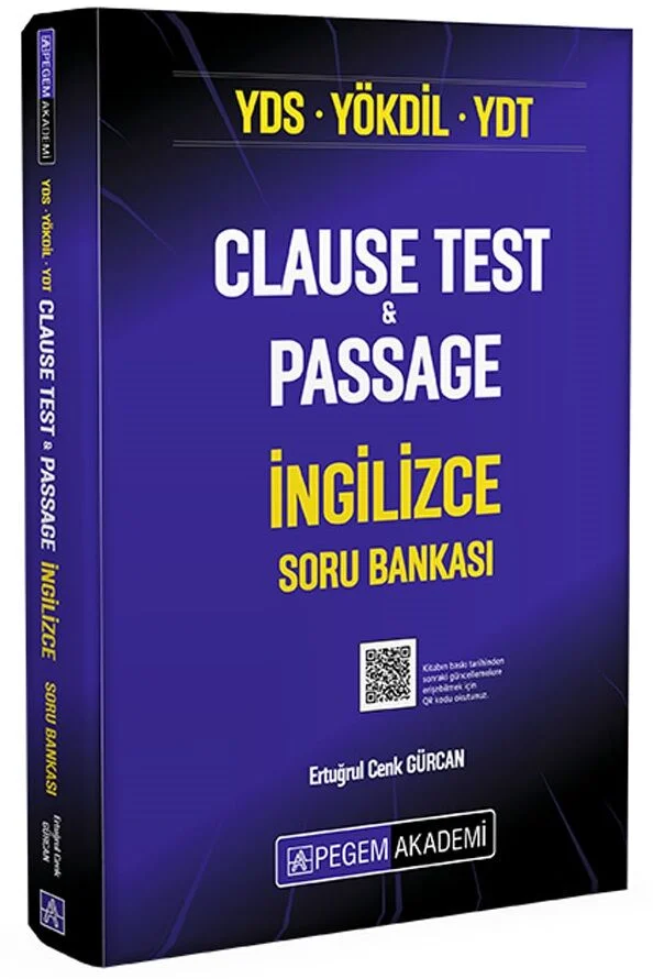 Pegem 2026 YDS YÖKDİL YDT Clause Test and Passage İngilizce Soru Bankası Çözümlü Pegem Akademi Yayınları
