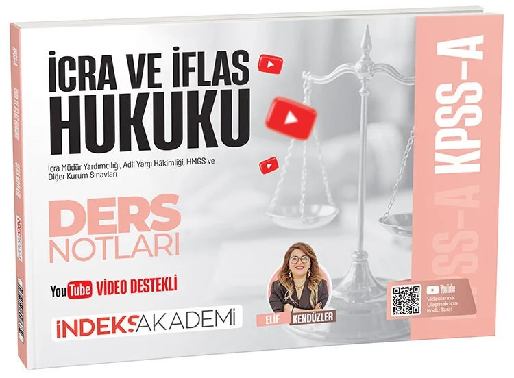 İndeks Akademi 2026 KPSS A Grubu İcra ve İflas Hukuku Video Ders Notları - Elif Kendüzler