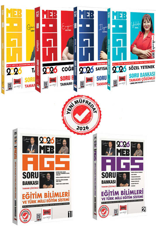 Yargı 2026 MEB-AGS Tüm Dersler Soru Bankası 6 lı Set Yargı Yayınları