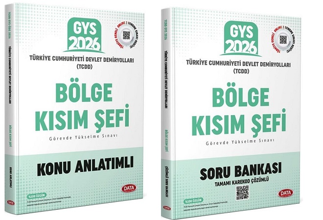 Data 2026 GYS TCDD Bölge Kısım Şefi Konu Anlatımlı + Soru Görevde Yükselme Data Yayınları