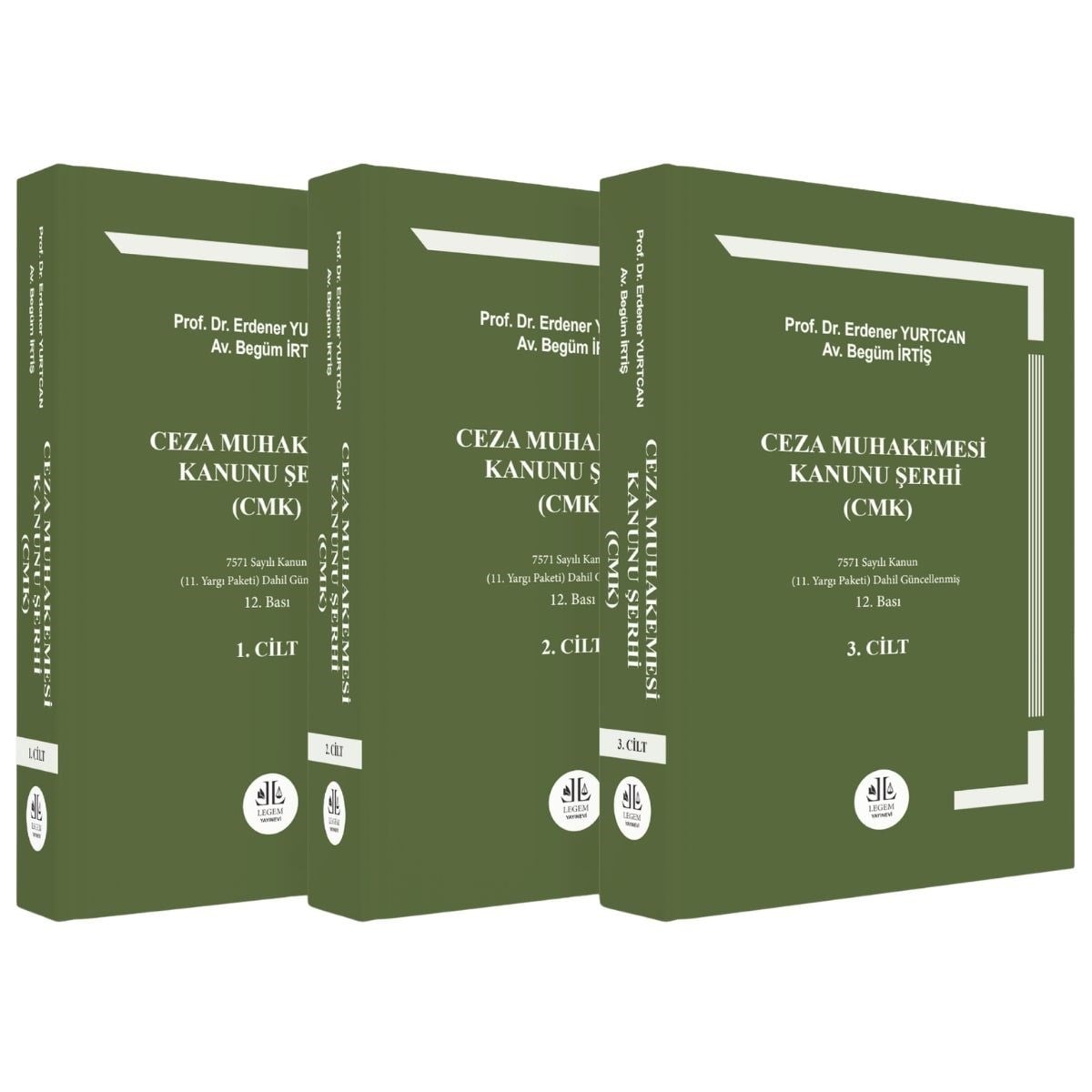 Legem Yayıncılık Ceza Muhakemesi Kanunu Şerhi (CMK) (3 Cilt Set) Erdener Yurtcan / Begüm İrtiş