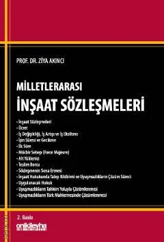 On İki Levha Yayıncılık Milletlerarası İnşaat Sözleşmeleri (Ziya Akıncı)