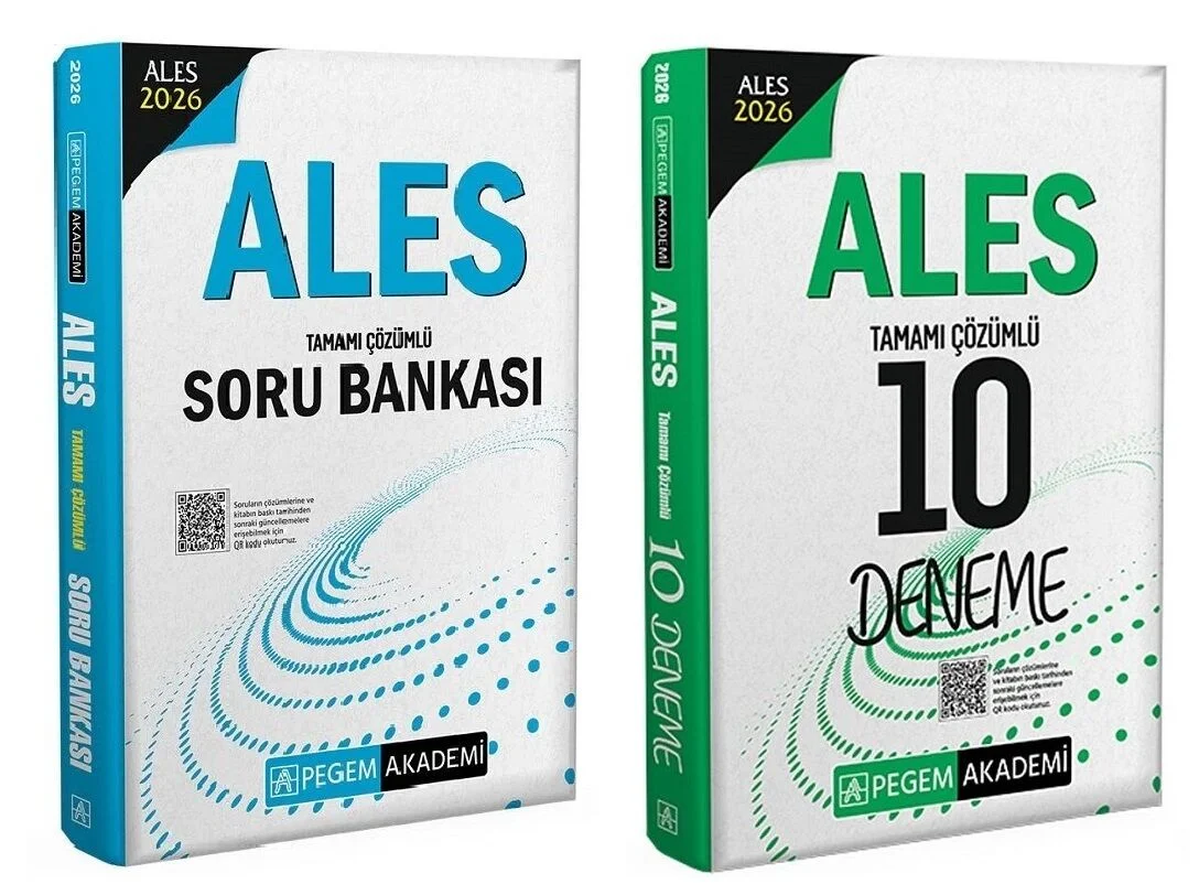 Pegem 2026 ALES Soru Bankası + 10 Deneme 2 li Set Pegem Akademi Yayınları