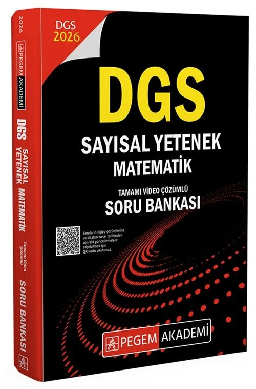 Pegem 2026 DGS Sayısal Yetenek Matematik Soru Bankası Çözümlü Pegem Akademi Yayınları