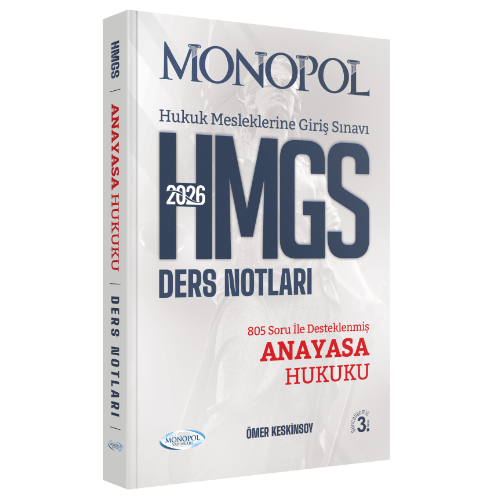Monopol Yayınları 2026 HMGS Anayasa Hukuku Ders Notları (Ömer Keskinsoy)