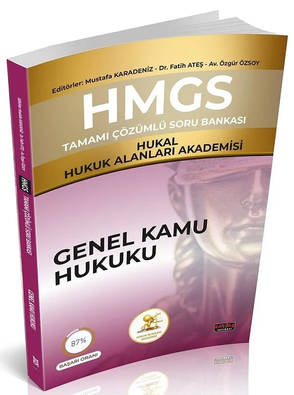 Savaş Yayınevi HMGS HUKAL Hukuk Alanları Akademisi Genel Kamu Hukuku Soru Bankası Çözümlü - Mustafa Karadeniz