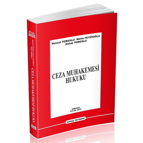 Savaş Yayınevi Ceza Muhakemesi Hukuku (Nevzat Toroslu,Metin Feyzioğlu)