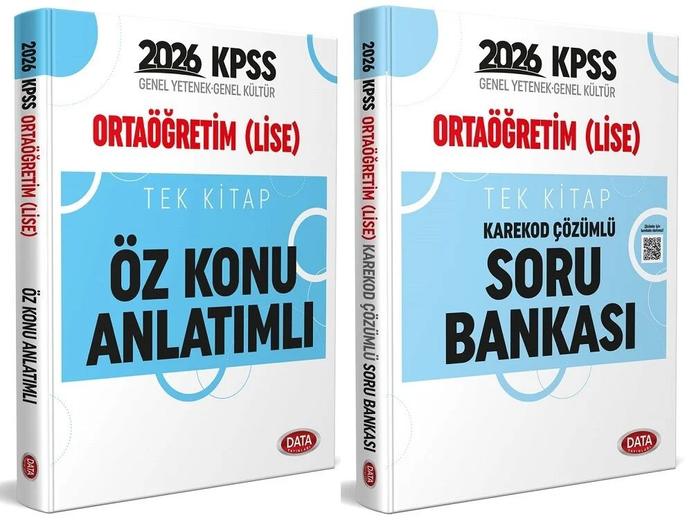 Data 2026 KPSS Ortaöğretim Lise Öz Konu Anlatımlı + Soru Bankası 2 li Set Data Yayınları