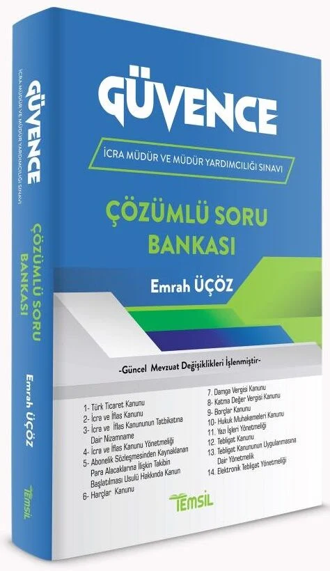 Temsil Yayınları GÜVENCE İcra Müdür ve Yardımcılığı Soru Bankası Çözümlü - Emrah Üçöz