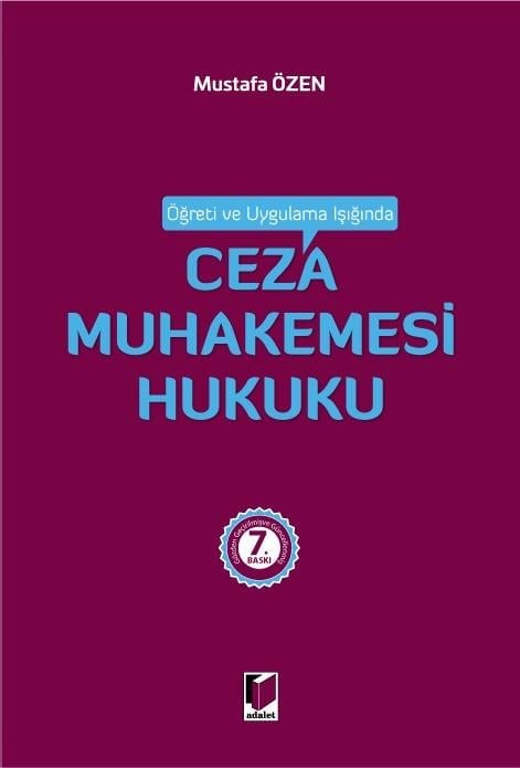 Adalet Yayınevi Ceza Muhakemesi Hukuku (Mustafa Özen)Mustafa Özen