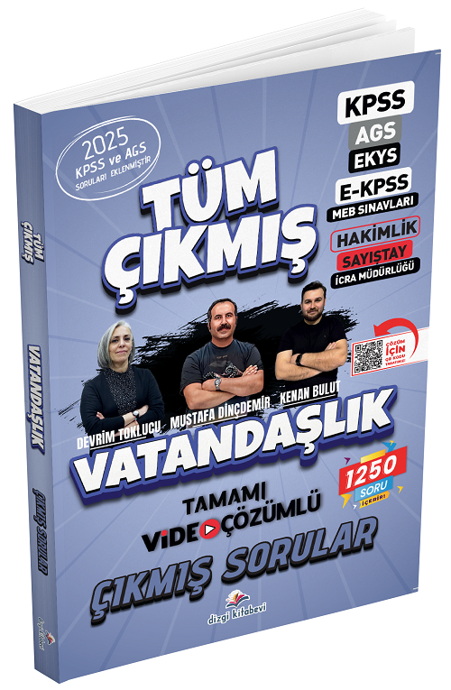 Dizgi Kitap 2026 KPSS MEB-AGS Vatandaşlık Çıkmış Sorular Çözümlü Dizgi Kitap Yayınları