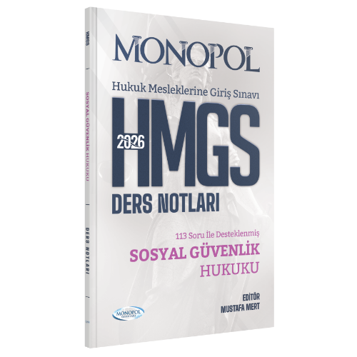 Monopol Yayınları 2026 HMGS Sosyal Güvenlik Hukuku Ders Notları Mustafa Mert