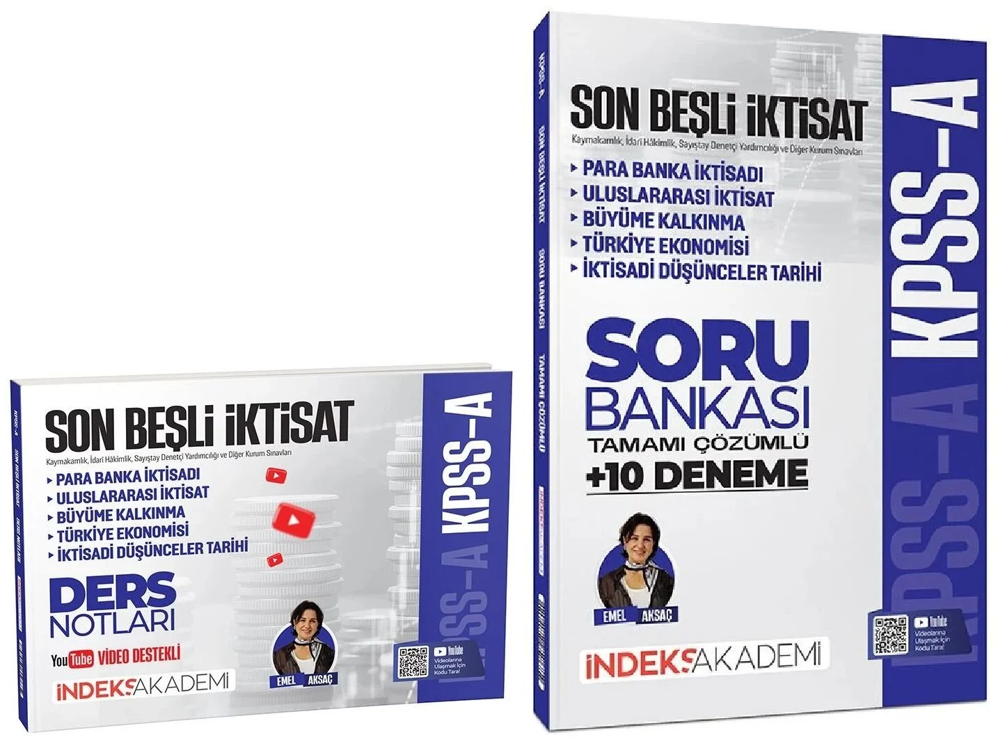 İndeks Akademi 2026 KPSS A Grubu Son Beşli İktisat Video Ders Notları + Soru Bankası 2 li Set - Emel Aksaç İndeks Akademi Yayıncılık