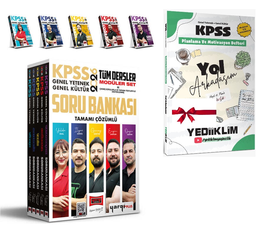 Yargı Yayınları Yargı 2026 Kpss Gy-gk Tüm Dersler Tamamı Çözümlü Modüler Soru Bankası Seti+Yol Arkadaşım Hediyeli)