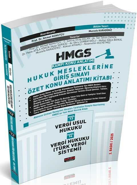 Savaş Yayınları 2025 HMGS Özet Konu Anlatımı Vergi Usul Hukuku Vergi Hukuku TVS Mustafa Karadeniz Savaş Yayınevi