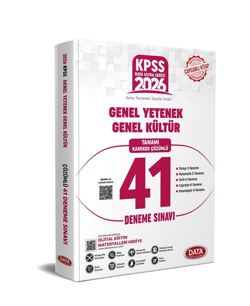 Data 2026 KPSS Genel Yetenek Genel Kültür Ultra 41 Deneme Çözümlü Data Yayınları