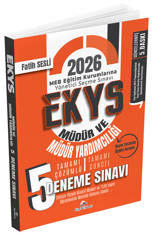 Dizgi Kitap 2026 MEB EKYS Müdür ve Müdür Yardımcılığı 5 Deneme Çözümlü (Fatih Sesli)