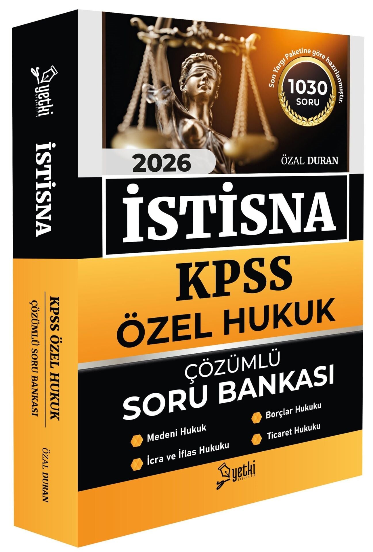 Yetki Yayınları 2026 KPSS A Grubu Özel Hukuk İSTİSNA Soru Bankası Çözümlü (Özal Duran)