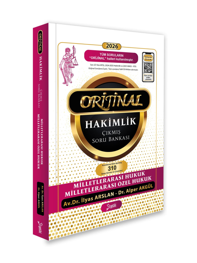 Yetki Yayınları 2026 Hakimlik Milletlerarası Hukuk ORİJİNAL Çıkmış Soru Bankası Çözümlü (İlyas Arslan, Alper Akgül)