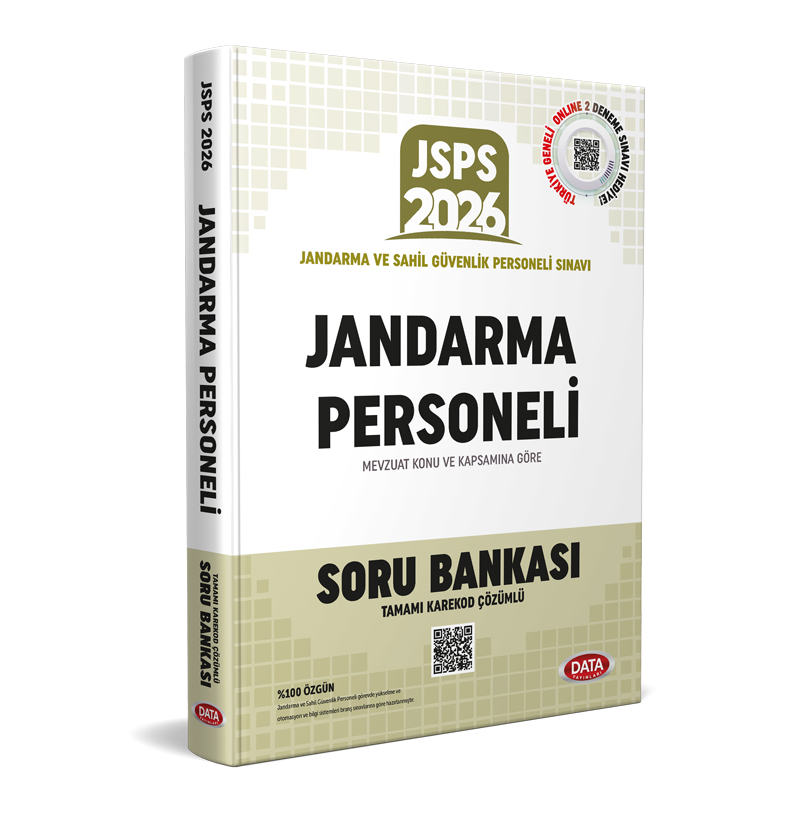 Data 2026 JSPS Jandarma Personeli Soru Bankası - Karekod Çözümlü Data Yayınları