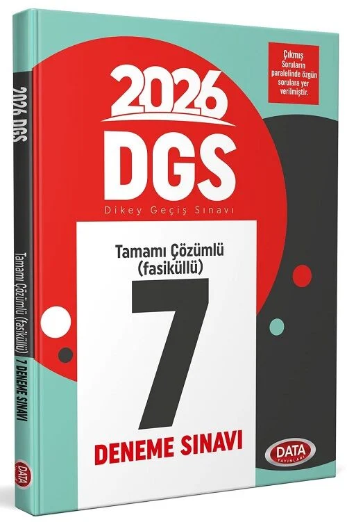 Data 2026 DGS 7 Deneme Çözümlü Data Yayınları