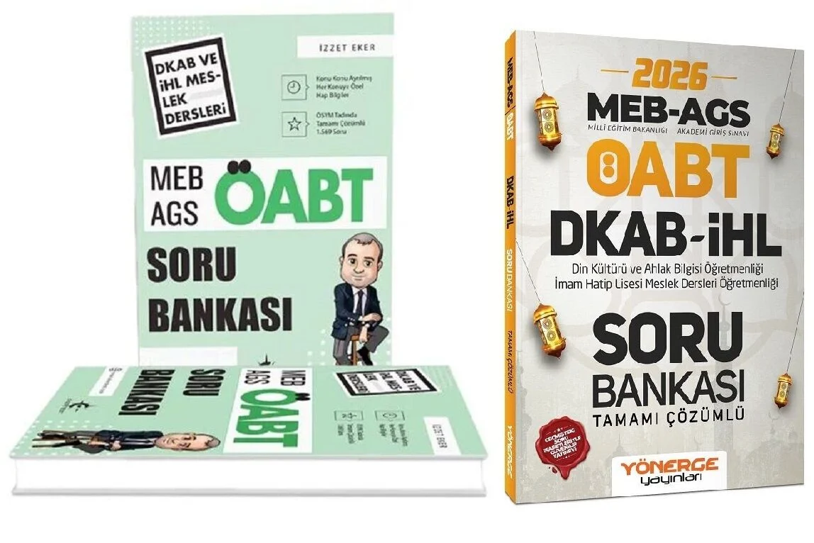 Eker Test + Yönerge 2026 ÖABT MEB-AGS Din Kültürü ve Ahlak Bilgisi Öğretmenliği Soru Bankası 2 li Set Eker Test + Yönerge Yayınları