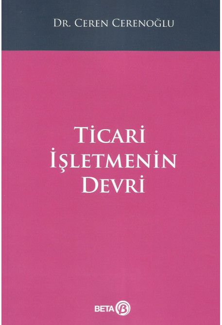 Beta Yayınevi Ticari İşletmenin Devri Ceren Cerenoğlu