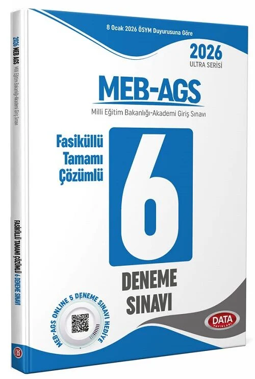 Data 2026 MEB-AGS Tüm Dersler 6 Deneme Fasikül Çözümlü Ultra Serisi Data Yayınları