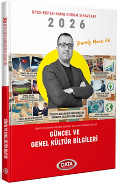 Data Yayınları Derviş Hoca ile 2026 Güncel ve Genel Kültür Bilgileri KPSS EKPSS Kamu Kurum Sınavları