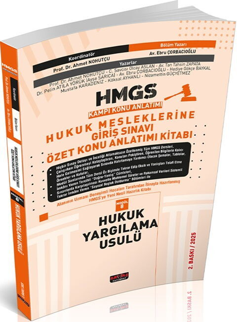 Savaş Yayınları 2025 HMGS Özet Konu Anlatımı Hukuk Yargılama Usulü Ebru Çorbacıoğlu Savaş Yayınevi