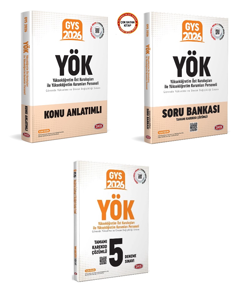 Data Yayınları 2026 Gys Yök Görevde Yükselme Ve Unvan Değişikliği Konu Soru Ve Deneme Sınavı