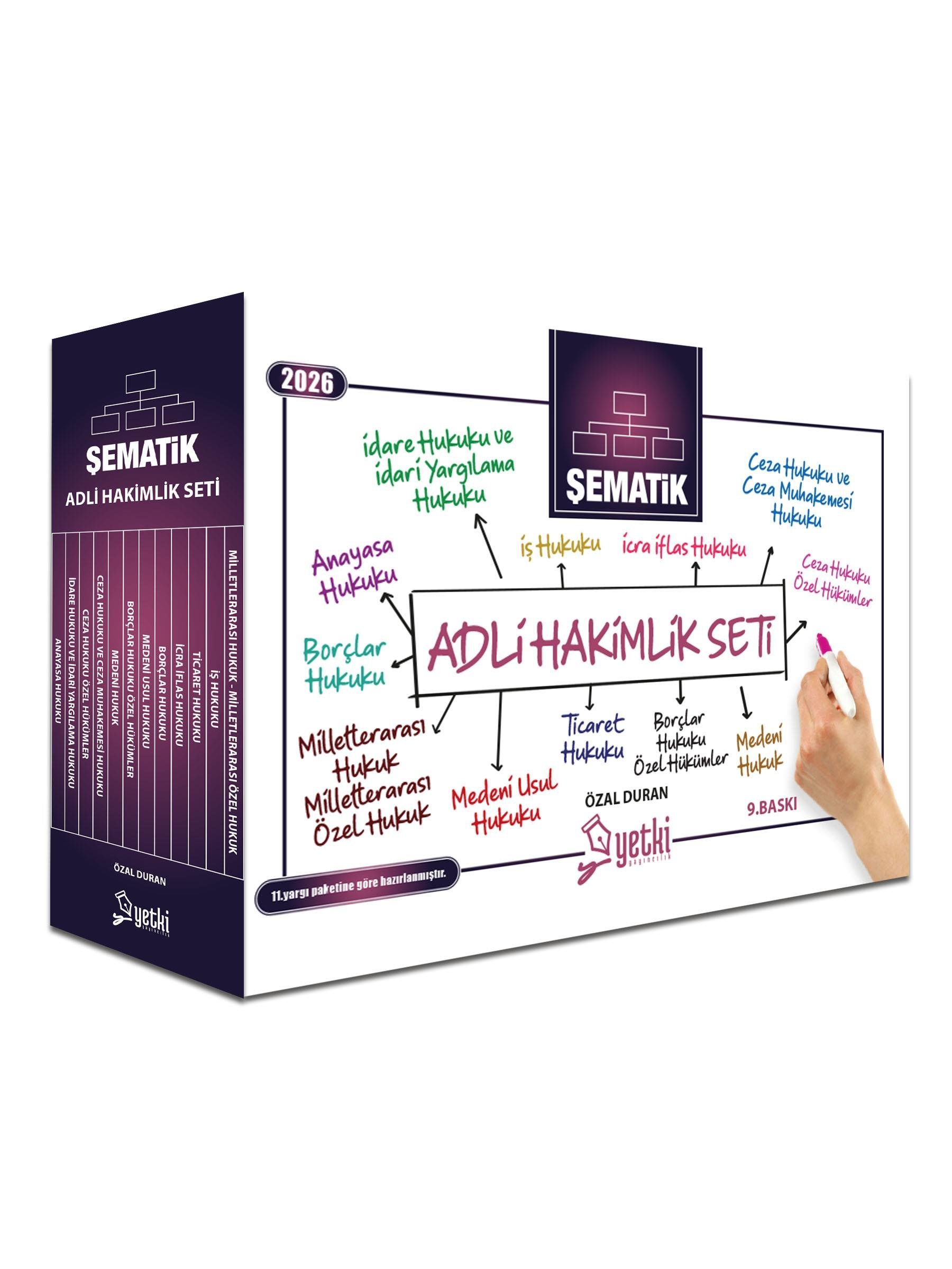 Yetki Yayınları Adli Hakimlik Şematik Seti (Özal Duran) 2026