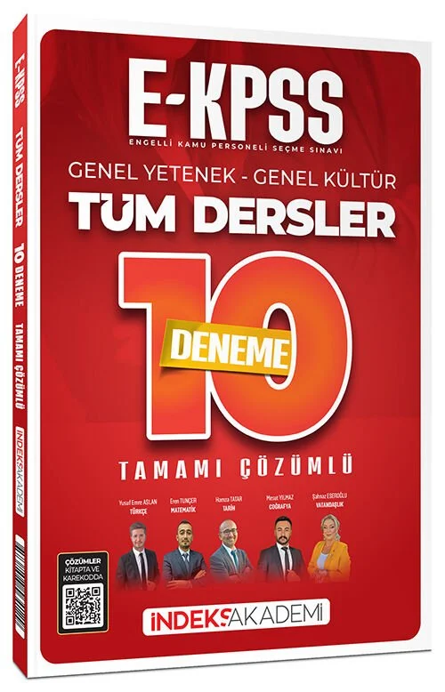 İndeks Akademi 2026 EKPSS 10 Deneme Çözümlü İndeks Akademi Yayıncılık