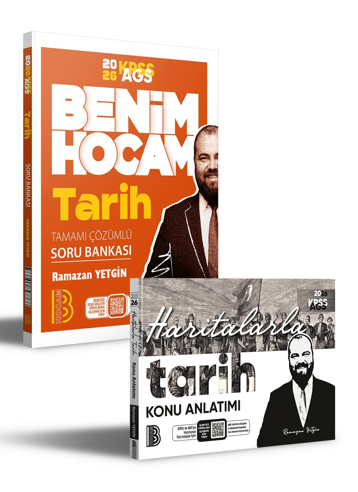 Benim Hocam Yayınları 2026 AGS Tarih Soru Bankası ve Haritalarla Tarih Seti (Ramazan Yetgin)