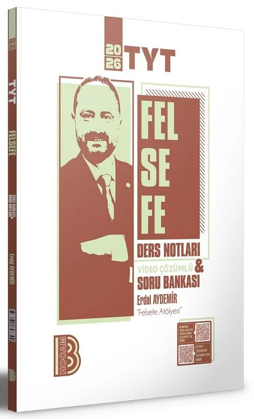 Benim Hocam 2026 YKS TYT Felsefe Ders Notları Soru Bankası Çözümlü - Erdal Aydemir Benim Hocam Yayınları