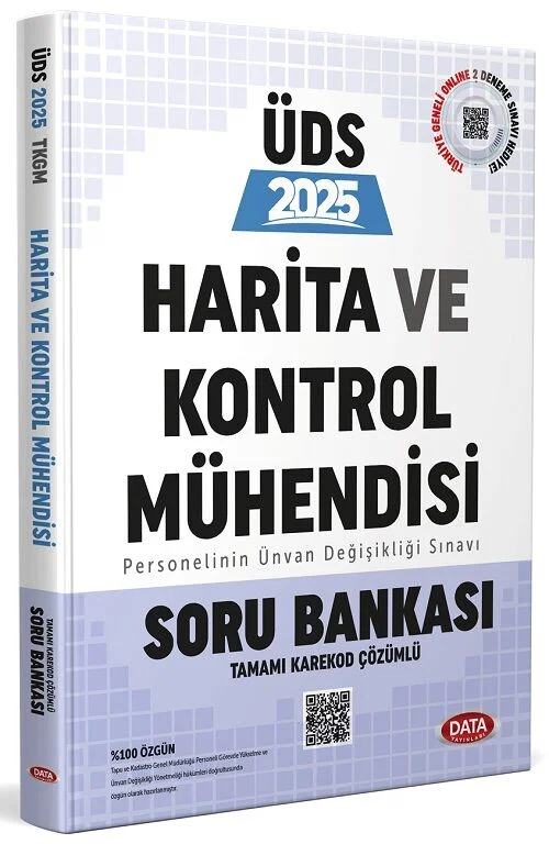 Data 2025 GYS ÜDS Tapu Kadastro Harita ve Kontrol Mühendisi Soru Bankası Çözümlü Görevde Yükselme Ünvan Değişikliği Data Yayınları