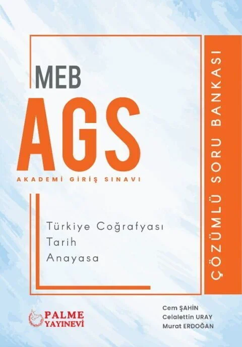 Palme MEB-AGS Türkiye Coğrafyası, Tarih, Anayasa Soru Bankası Çözümlü Palme Yayınları