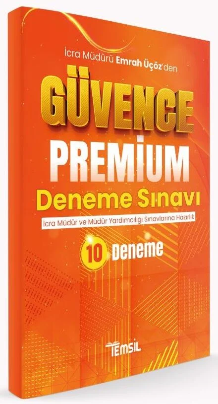 Temsil GÜVENCE İcra Müdür ve Yardımcılığı Sınavı Premium 10 Deneme Çözümlü - Emrah Üçöz Temsil Yayınları