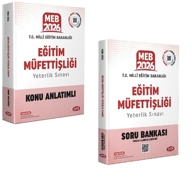 Data Yayınları 2026 MEB Eğitim Müfettişliği Yeterlik Yeterlilik Sınavı Hazırlık Seti Konu ve Soru