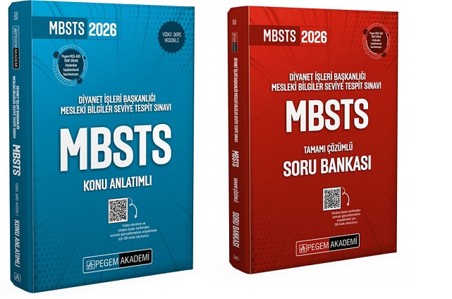 Pegem 2026 MBSTS Diyanet İşleri Başkanlığı Mesleki Bilgiler Seviye Tespit Sınavı Konu Anlatımlı& Soru Bankası Seti