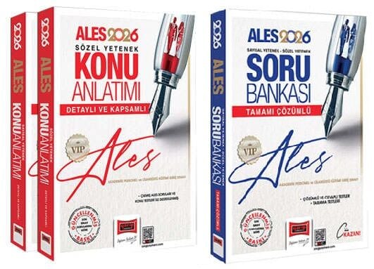 Yargı 2026 ALES VIP Konu + Soru Bankası 2 li Set Yargı Yayınları