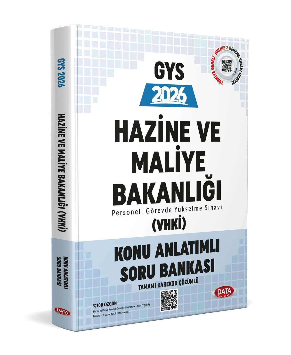 Data 2026 Hazine ve Maliye Bakanlığı (VHKİ) 2026 GYS Konu Anlatımlı Soru Bankası (Karekod Çözümlü) Data Yayınları