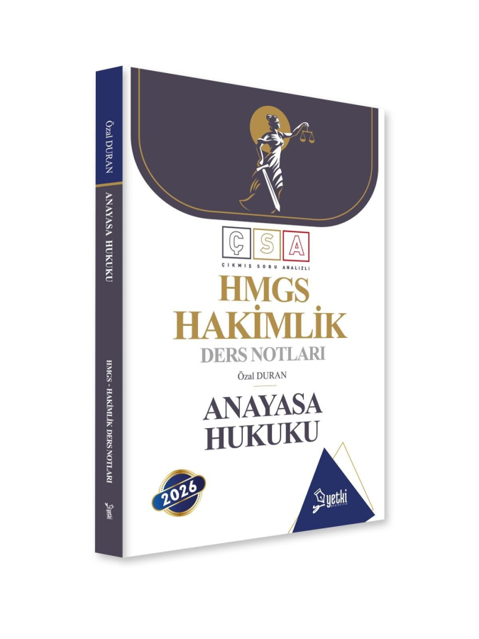 Yetki Yayınları 2026 HMGS Hakimlik Anayasa Hukuku Ders Notları (Özal Duran)