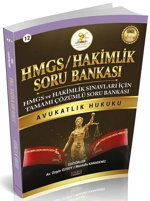 Savaş 2026 HMGS Hakimlik HUKAL Hukuk Alanları Akademisi Avukatlık Hukuku Soru Bankası Çözümlü - Mustafa Karadeniz Savaş Yayınları