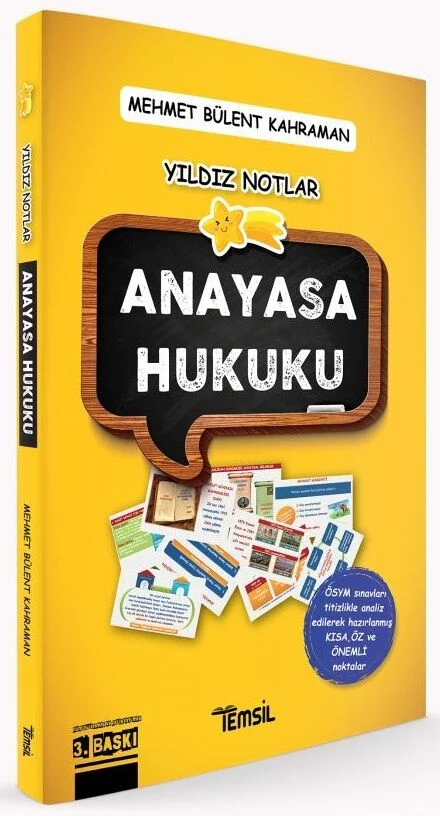 Temsil Tüm Sınavlar İçin Anayasa Hukuku Yıldız Notlar 3. Baskı - Mehmet Bülent Kahraman Temsil Yayınları